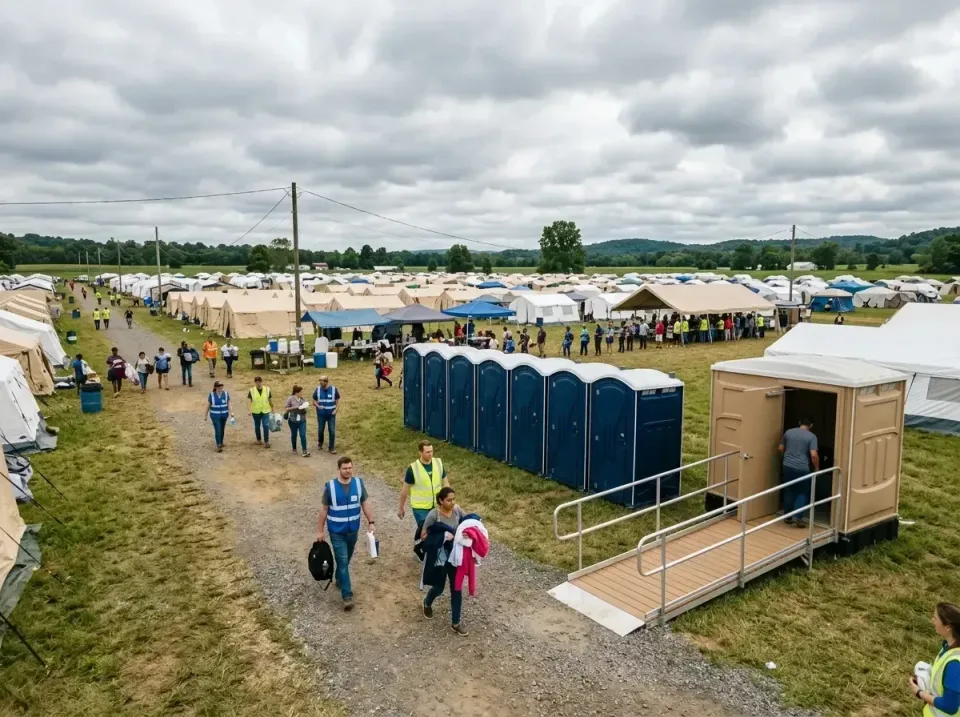 disaster-relief-camp-restrooms-010 — frequently asked questions, Dumpster & Portable Bathrooms Rental in La Porte, IN